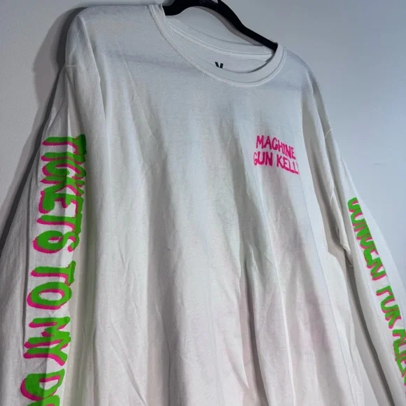 Machine Gun Kelly Long Sleeve Shirt “Tickets To My Downfall” Era Alien Graphic - Picture 3 of 6